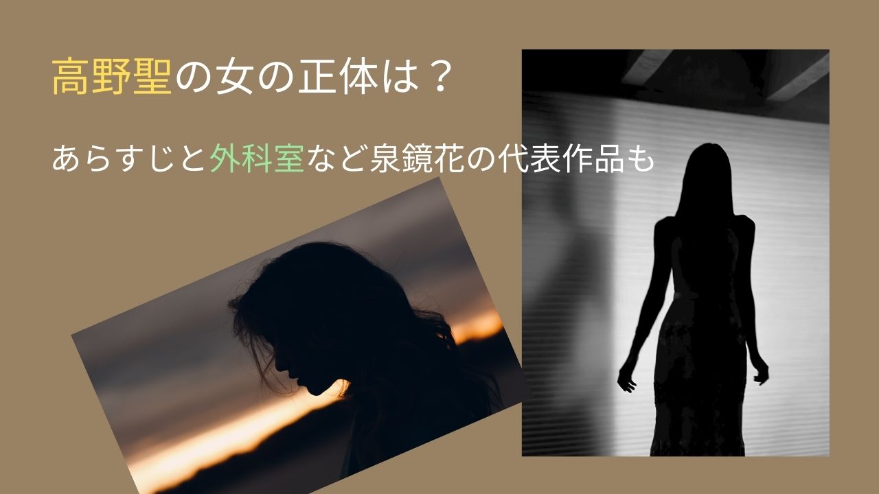 高野聖の女の正体は？あらすじと外科室など泉鏡花の代表作品も