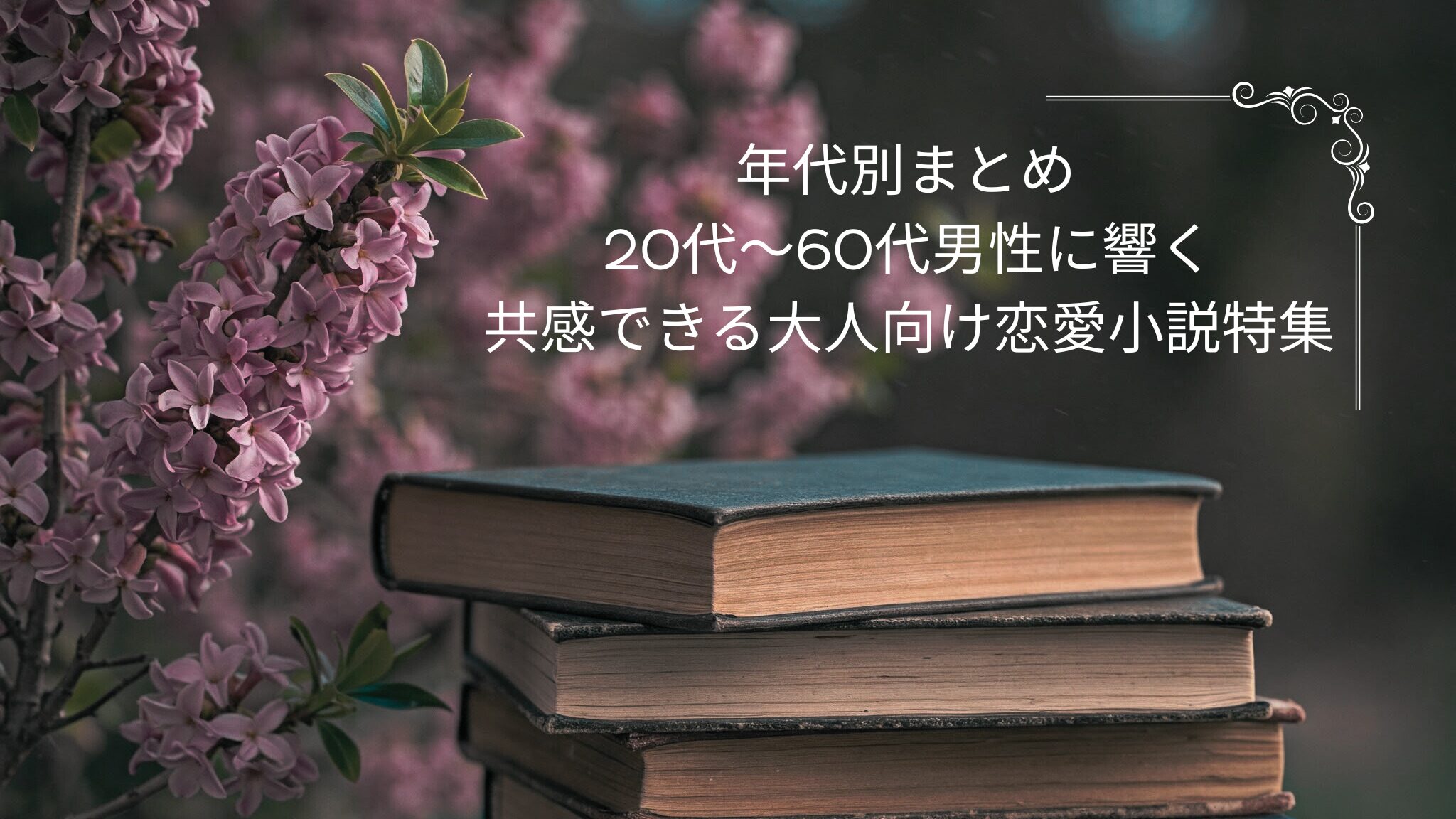 年代別まとめ 20代〜60代男性に響く｜共感できる大人向け恋愛小説特集