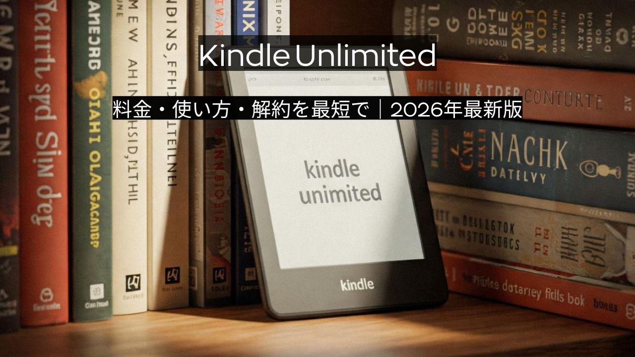 Amazon Kindle Unlimited｜料金・解約・使い方を初心者向けにすっきり解説！