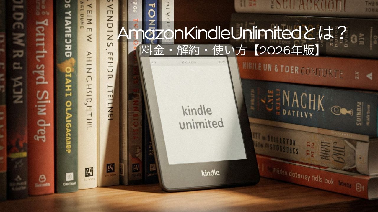 Amazon Kindle Unlimitedとは？料金・解約・使い方を初心者向けに解説【2026年版】